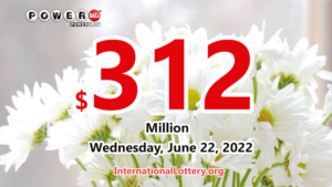2022年6月20日的Powerball结果 – 312万美元的彩金在等著它的拥有者。
