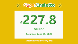 SuperEnalotto 头奖上涨至 2.278 亿欧元，目前尚未出现中奖者。