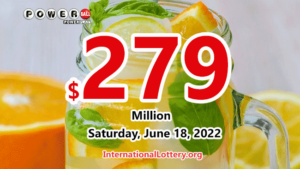2022年6月15日，德克萨斯州的玩家赢得了100万美元的强力球奖。